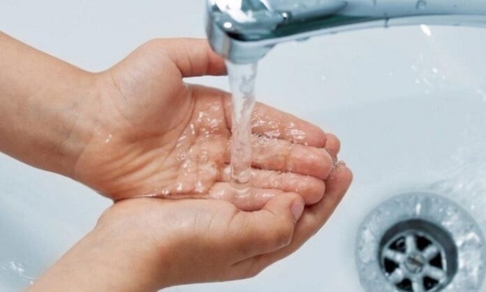 Lavado de mans para evitar a infestación de parasitos